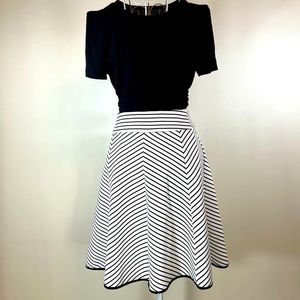 Retro Tennis Skirt. Black and white.